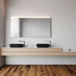 ADRIA ist ein Spiegel mit einer oberen Beleuchtung