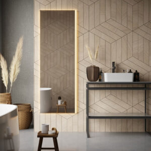 Ganzkörperspiegel ATROS ist ein Spiegel mit rundherum Beleuchtung